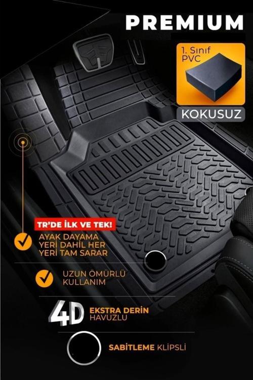 Nice Premium Lüks Üniversal 4D Havuzlu Oto Paspas