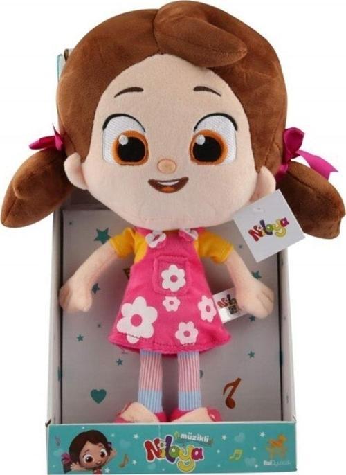 Oyuncak Peluş Niloya Kalpli Müzikli Bebek 35 Cm - Mavi Su Dünyası