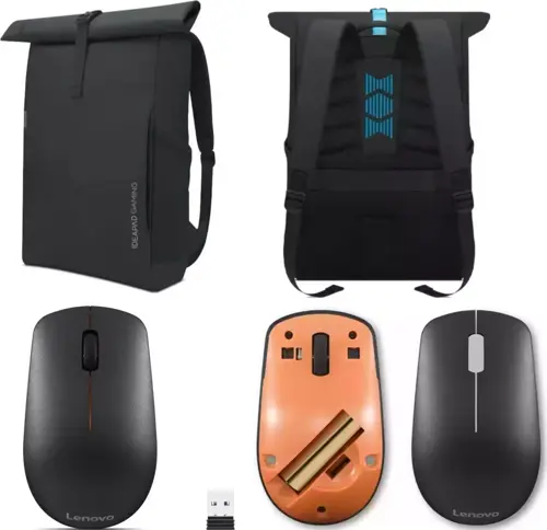 400 Kablosuz Mause Ve Ideapad Gaming Gx41h70101  Çanta 16 inç Pro Set Siyah