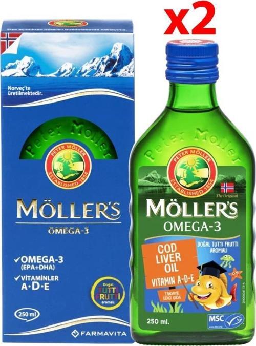 Tutti Frutti Omega-3 Balık Yağı 250 ml - 2 Adet