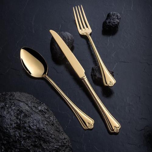 Fulya Titanyum Gold Full Altın Parlak 89 Parça Kutulu Çatal Bıçak Set