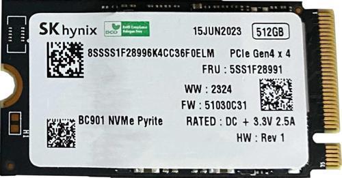 BC901 512GB 22x42 M.2 NVMe SSD