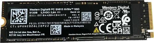 SN810 512GB 22x80 M.2 NVMe SSD