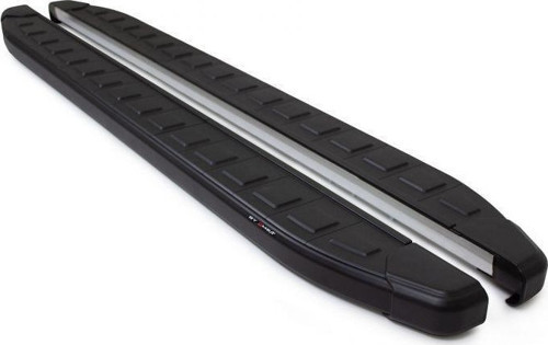 Line Volvo XC60 Yan Basamak 2018 Sonrası Proside Mat Siyah Alüminyum Alınlı Yan Koruma Basamak