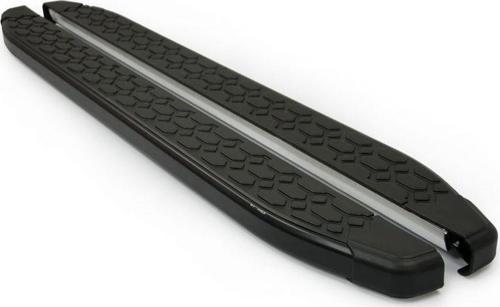 Line VW T4 Caravelle Yan Basamak 1995-2003 Uzun Şasi Blackline Mat Siyah Alüminyum Alınlı Yan Koruma Basamak