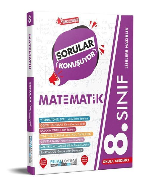 8. Sınıf Matematik Sorular Konuşuyor Soru Bankası Pruva Akademi