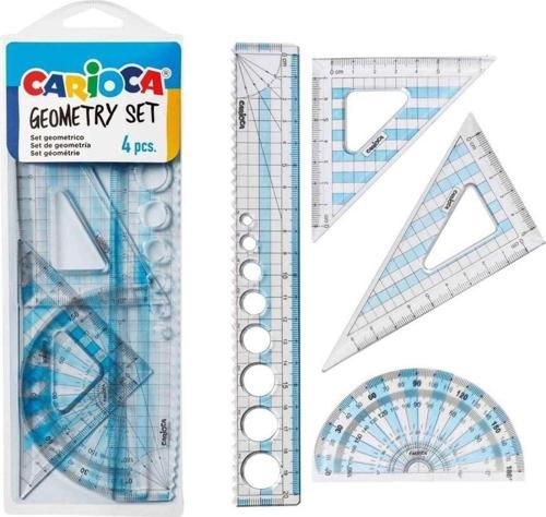 Geometrik Cetvel Seti 4 Parça