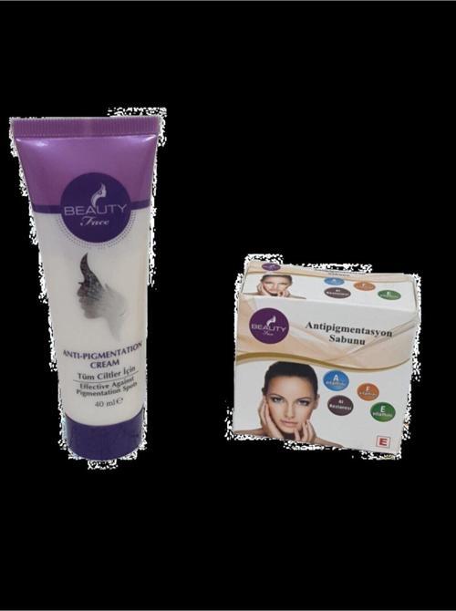 Face Antipigmentasyon Cilt Leke Kremi 40 Ml+ Anti Pigmentasyon Sabun