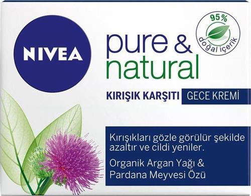 Yaşlanma Karşıtı Gece Kremi - Pure Natural Antı Age 50 ml 4005808582457