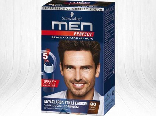 Schwarzkopf Men Erkek Saç Boyası 80 Kahve Siyah