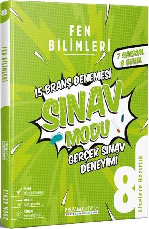 8. Sınıf Fen Bilgisi Branş Denemesi Pruva Akademi
