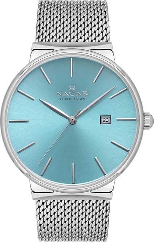 NC34-290431-AUSM Gri Hasır Band Erkek Kol Saati