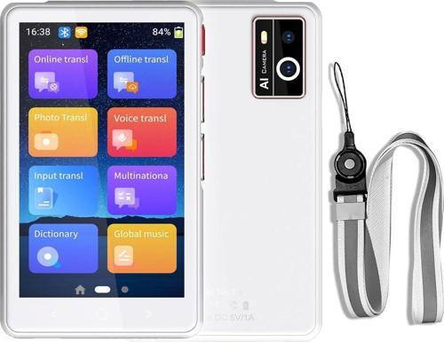 İki Yönlü AI Ses Tercümanı Cihazı WiFi Gerektirmez - 139+ Dil - Beyaz