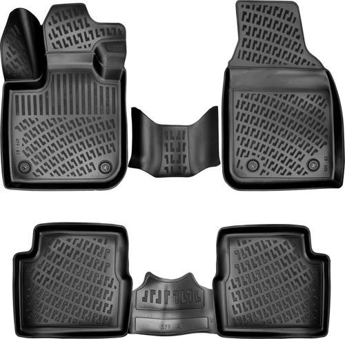 3D Oto Paspas Siyah Renk Fiat 500L 2012 - 2017 ile uyumlu