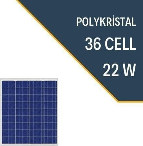 ® 22W POLYKRİSTAL GÜNEŞ PANELİ EA5251803