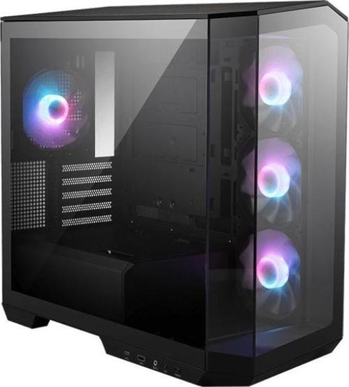 MAG PANO M100R PZ Temperli Cam 3x120mm 1x120mm ARGB Fan mATX Panoramik Gaming Bilgisayar Kasası