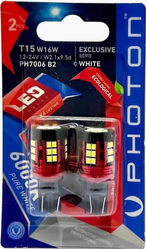 T15 W16W 12-24V 39 LED EXCLUSIVE (2'Lİ BLİSTER) PH7006 B2