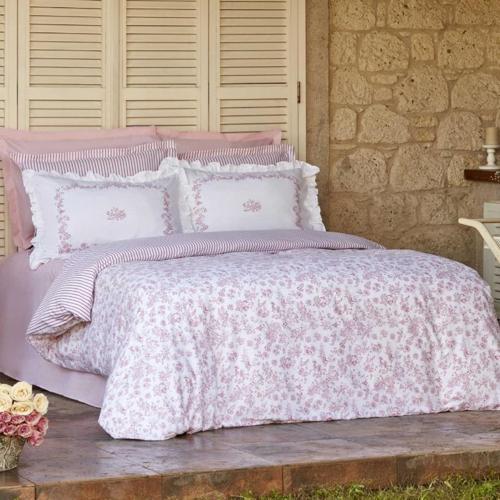 Versay Çift Kişilik Percale Nevresim Takımı Pembe