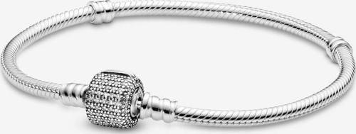 Gümüş Pavé Klipsli Bileklik 590723CZ 19cm