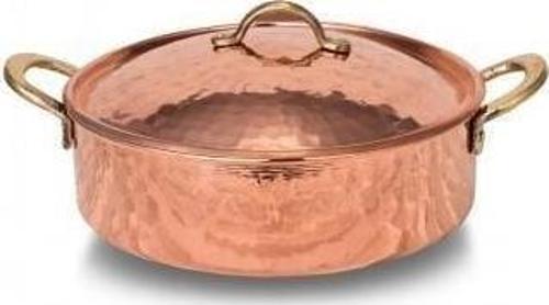 Karnıyarık Tencere 2 No 18 Cm El Dövme Kırmızı Turna8158-1