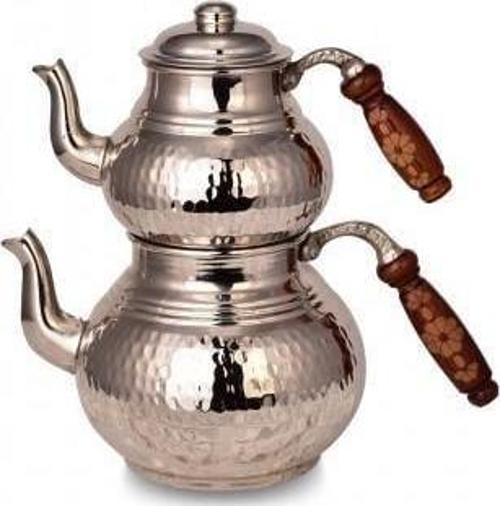 Klasik Çaydanlık 2 No İnce El Dövme Nikel Turna1953-2