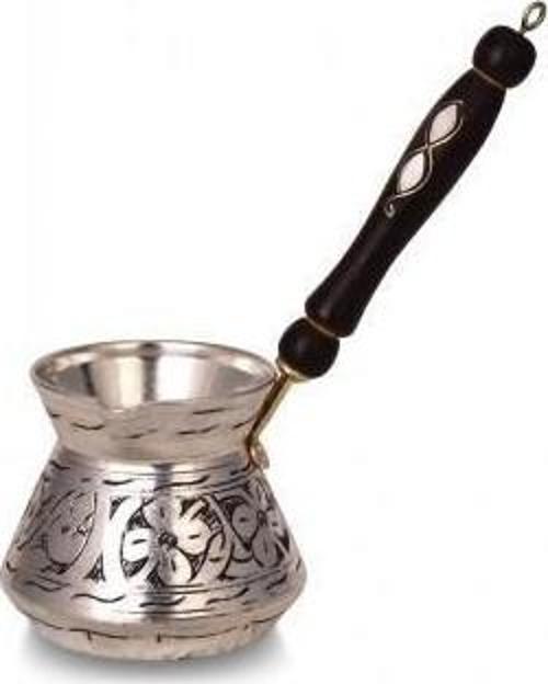 Külhan Cezve 3 No 7 Fincan Oyma İşleme Kalay Turna1235-6