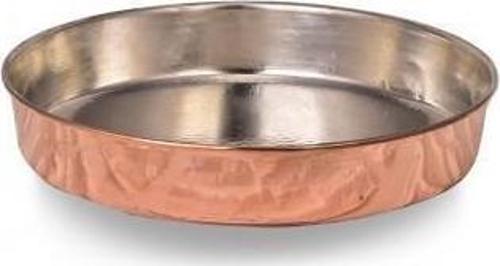 Yanyana Yuvarlak Fırın Tepsisi 18 Cm El Dövme Kırmızı Turna4845-1