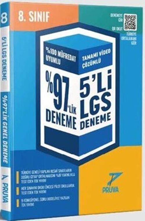 8. Sınıf LGS 5 li Genel Deneme Pruva Akademi