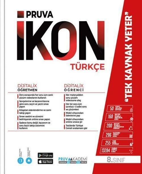 8. Sınıf Türkçe İkon Konu Anlatımlı Pruva Akademi