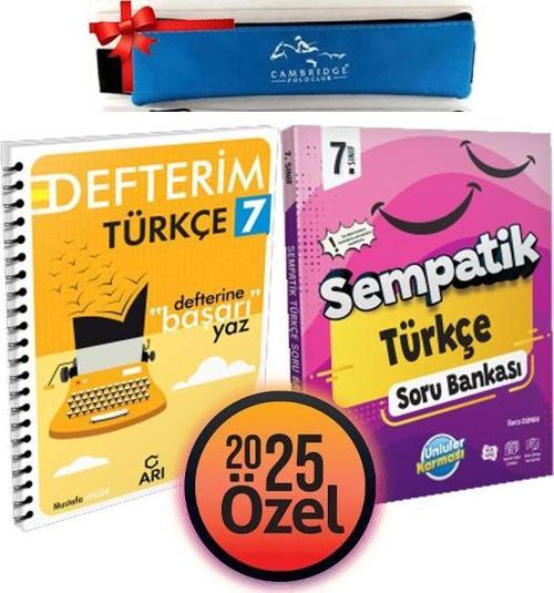 Ünlüler Karması 7. Sınıf Türkçe Soru ve Arı Türkçe Defterim+Kalemlik 2 Kitap Set