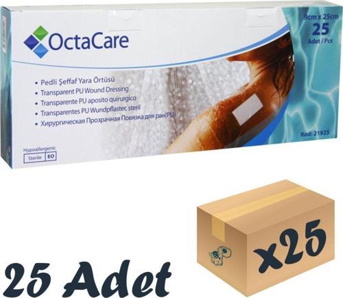 Şeffaf Su Geçirmez Yara Örtüsü 9cm X 25cm 25 Adet Tekli Steril Paket