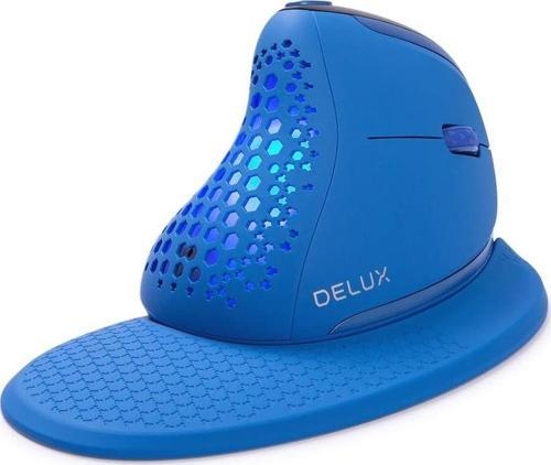 Seeker Kablosuz Ergonomik Dikey Mouse, OLED Ekran - M618SXD-Mavi