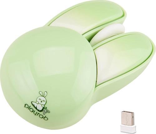 Sevimli Tavşan 2.4G Kablosuz Sessiz Mouse - Yeşil Tavşan