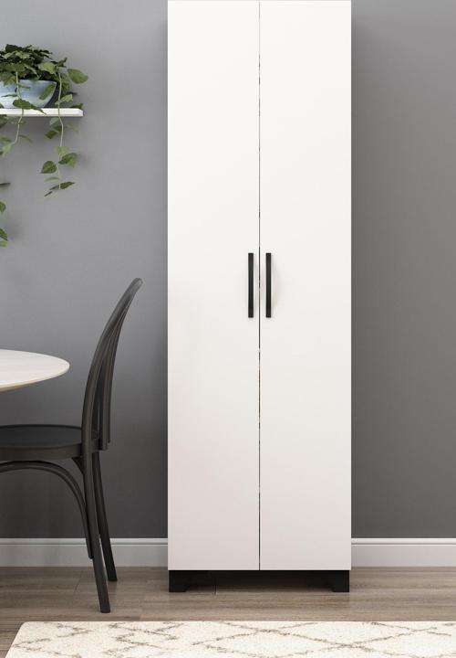 Nesy Çok Amaçlı Dolap Kitaplık Banyo Dolabı Ayakkabılık Beyaz