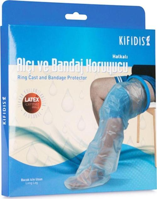 Halkalı Alçı ve Bandaj Koruyucu bacak Için Uzun