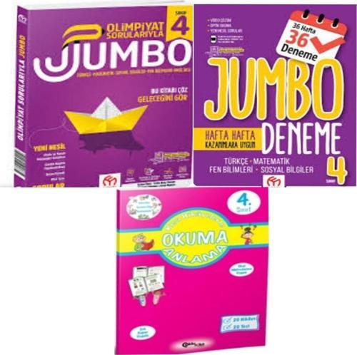 4.Sınıf Olimpiyat Sorularıyla Jumbo Soru Bankası+Tüm Dersler Deneme Ve Okuma-Anlama