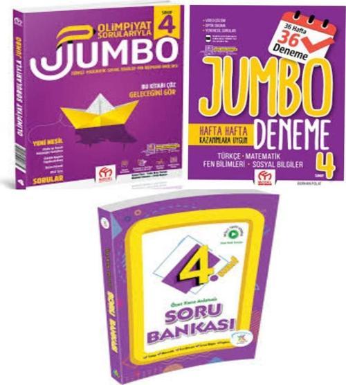 4.Sınıf Olimpiyat Sorularıyla Jumbo Soru Bankası+Tüm Dersler Deneme Ve Özet Konu Anlatımlı Bankası
