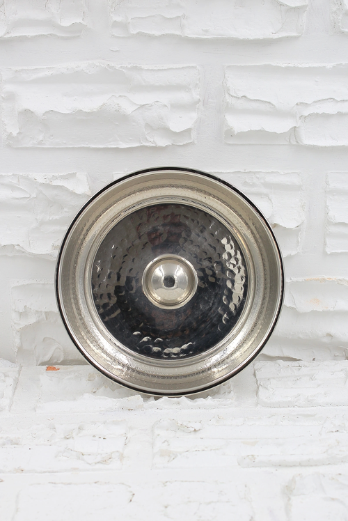 Kurnacı Hamam Tası 18 Cm El Dövme Nikel Turna4053-2