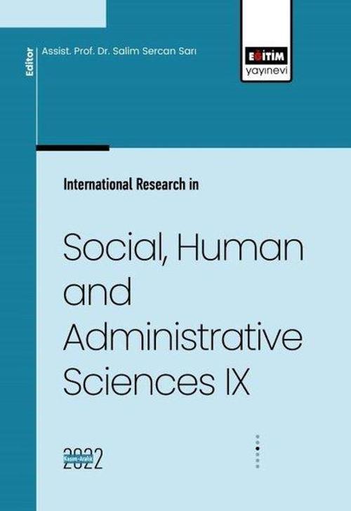 International Research in Social Human and Administrative Sciences - 9