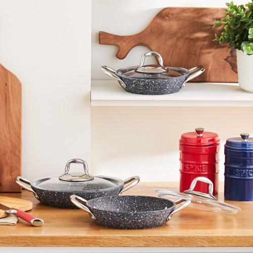 Biogranit Navy Stone 6 Parça Sahan Seti