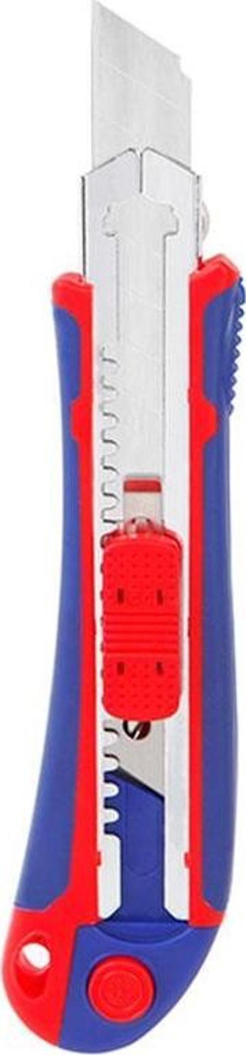 WP212011 18MM Ağır Hizmet Paslanmaz Çelik Kasa Yedek Kartuşlu Maket Bıçağı + 4 Adet Yedek Bıçak