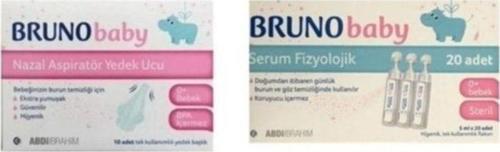 Serum Fizyolojik 5 ml X 20 Flakon Baby Nazal Aspiratör Yedek Ucu 10'lu