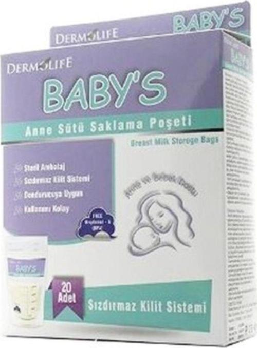 Baby's Anne Sütü Saklama Poşeti 20 Adet 2'li