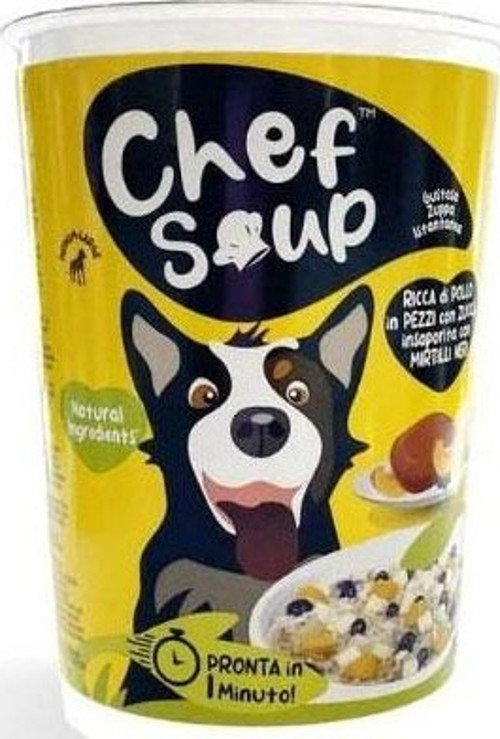 Tavuk Yaban Mersini Bal Kabaklı Orta ve Büyük Irk Köpekler İçin Hazır Çorba 50 Gr