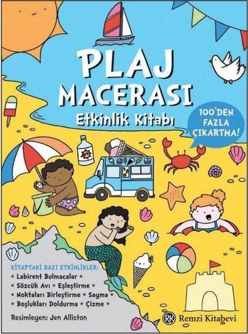 Plaj Macerası Etkinlik Kitabı - 100'den Fazla Çıkartma!