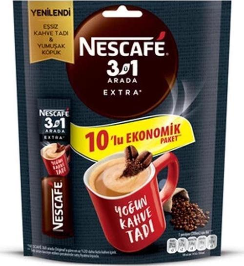 Nescafé 3ü1 Arada Extra 10'lu Paket 10x16.5g