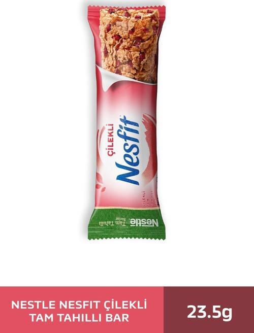 Nesfit Çilekli Tam Tahıllı Bar 23,5 gr