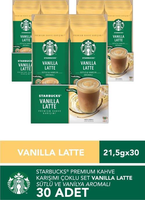 Vanilla Latte Premium Kahve Karışımı 3 x 10'lu Paket (10x21,5g)