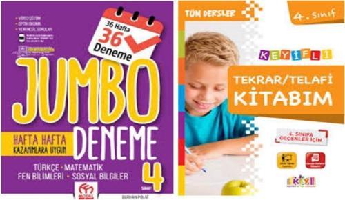 4.Sınıf Olimpiyat Sorularıyla Jumbo Tüm Dersler Deneme Ve Telafi Tekrar Kitabım