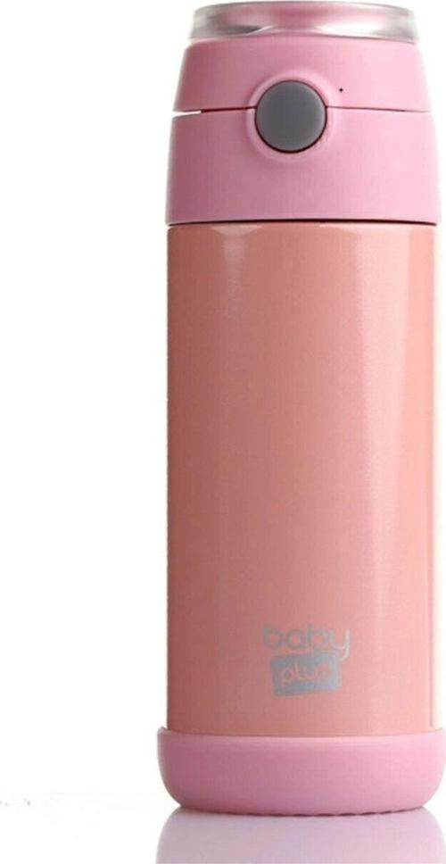 Baby&Plus Baby Plus Çelik Termoslu Matara 350 Ml Pembe